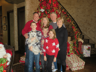 Dr. Warren and her family smiling