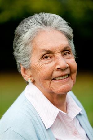Older woman smiling